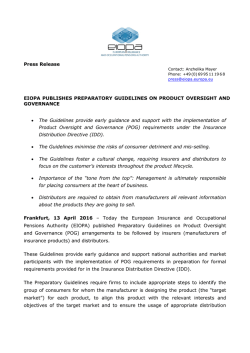 Guidelines - eiopa
