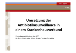 Umsetzung der Antibiotikasurveillance in einem Krankenhausverbund