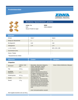 Produktdatenblatt - EDNA International GmbH