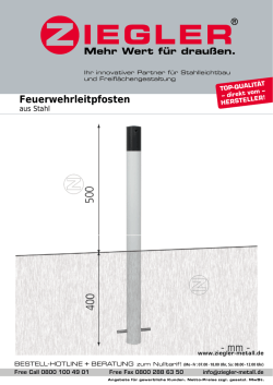 Feuerwehrleitpfosten