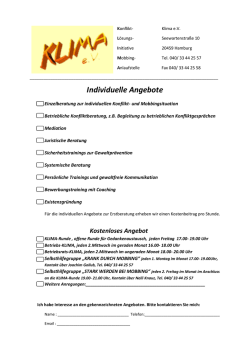 Individuelle Angebote