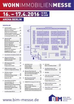 Hallenplan - Berliner Immobilien Messe