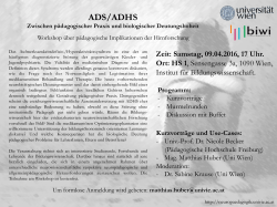 ADS/ADHS - Neuropädagogik