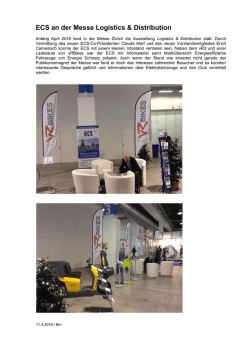 ECS an der Messe Logistics & Distribution
