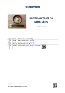 Sanshoku Yasai no Miso-Shiru - Kawaii Nohara