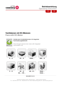 EC-Ventilatoren (BA044) - Rosenberg Ventilatoren GmbH