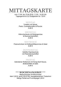 Mittagskarte 11.04.