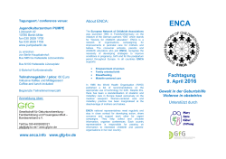 im Flyer (PDF-Datei) - Gesellschaft f&uuml;r Geburtsvorbereitung
