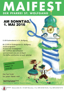 am sonntag, 1. mai 2016 - Pfarrverband Haidhausen