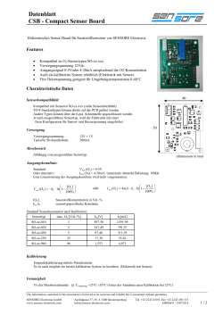 Datenblatt CSB - Compact Sensor Board