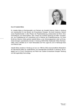 Dr. Isabella Niklas ist Rechtsanw&auml;ltin und Partnerin