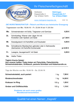 Ihr Fleischereifachgesch&auml;ft