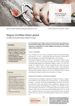 Highlights Unsere Anlageidee Strukturierte Produkte