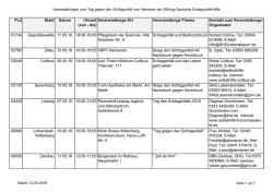 In diesem Dokument finden Sie die uns gemeldeten