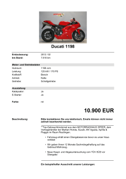 Detailansicht Ducati 1198