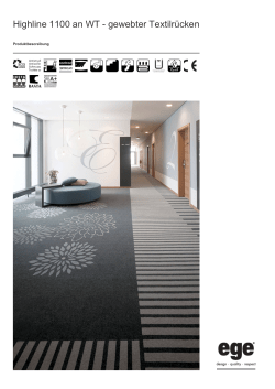 Highline 1100 an WT - gewebter Textilr&uuml;cken