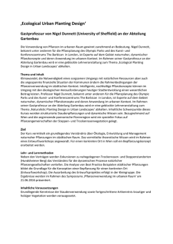 Ecological Urban Planting Design