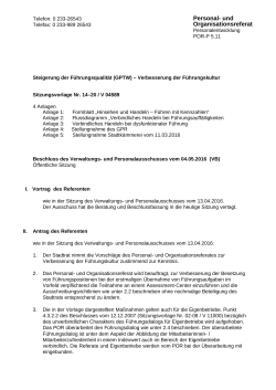 Personal- und Organisationsreferat