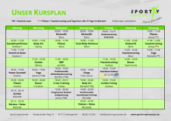 Kursplan Fitness - Sportiv