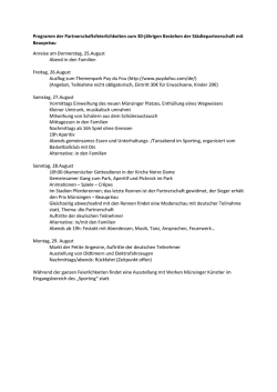 Infos herunterladen - Partnerschaftskomitee