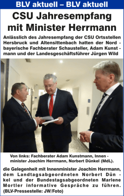 CSU Jahresempfang mit Minister Herrmann
