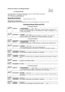Pfarrbrief April 2016