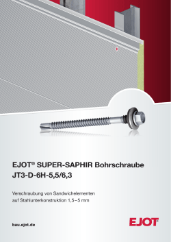 EJOT® SUPER-SAPHIR Bohrschraube JT3-D-6H