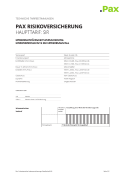 Einkommensschutz bei Erwerbsaufall (SIR)