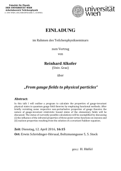 From gauge fields to physical particles