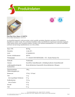 Pom Plus Frites 10mm AVI 805791 Basis VPE: Btl 5kg Hersteller