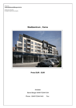 Stadtzentrum , Varna - Das Auslandsimmobilien Portal. Immobilien