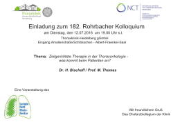 Rohrbacher Kolloquium 12.07.2016