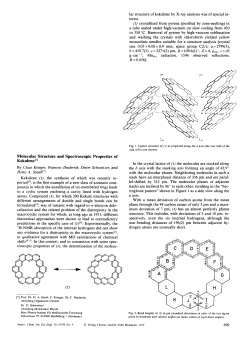 Molecular Structure and Spectroscopic Properties of Kekulene[1]