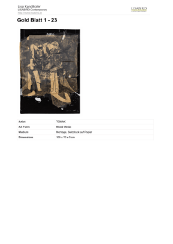 Gold Blatt 1 - 23