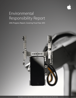 Environmental Responsibility Report
