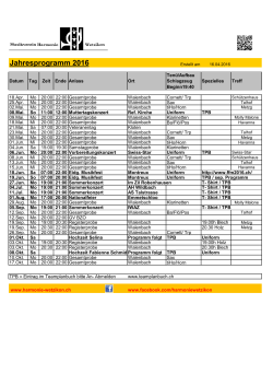 programm - Harmonie Wetzikon