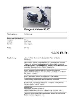 Detailansicht Peugeot Kisbee 50 4T