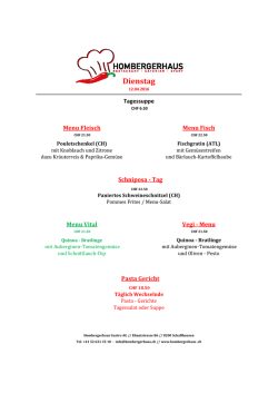 Dienstag - Hombergerhaus