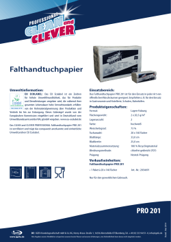 PRO 100 PRO 201 Falthandtuchpapier
