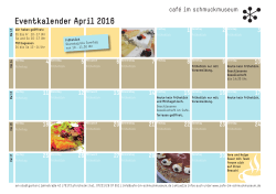 Eventkalender April 2016