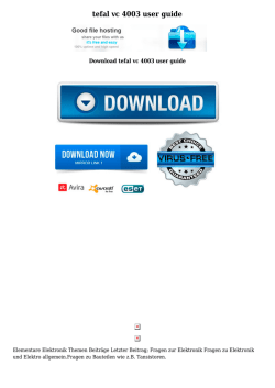 tefal vc 4003 user guide