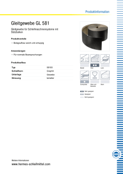 Gleitgewebe GL 581 - Hermes Abrasives