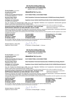 EG-Konformitätserklärung EC-Declaration of