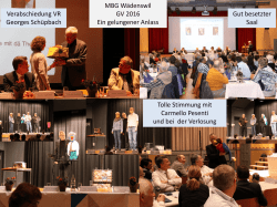 Impressionen GV 2016