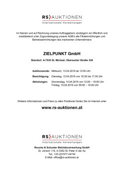 Infoblatt - Roucka & Schuster Betriebsverwertung GmbH
