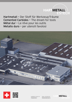 Hartmetall &ndash; Der Stoff f&uuml;r Werkzeug