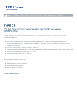 TYPE CS - TROX GmbH