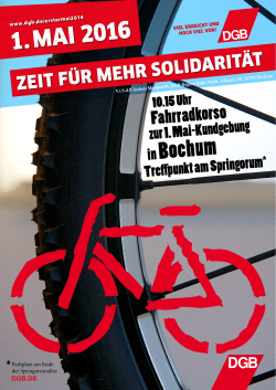 Flyer zum Fahrradkorso in Bochum (PDF, 409 kB ) - DGB
