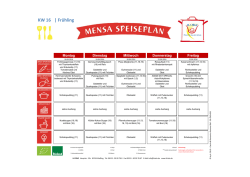 Speiseplan Mensa