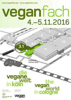 finden Sie den Hallenbelegungsplan der veganfach 2016 ()